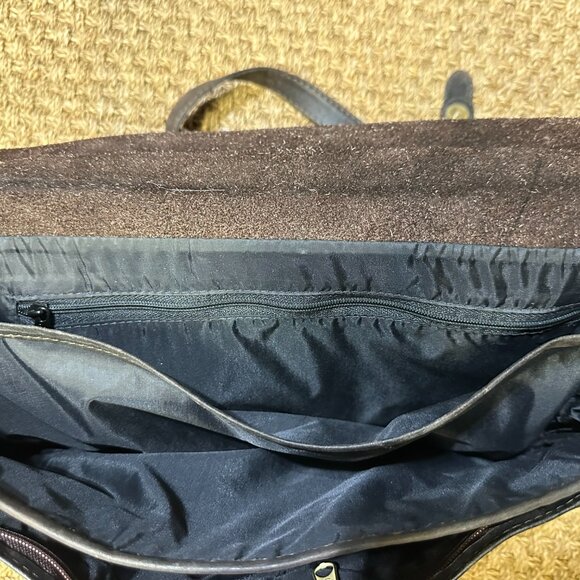 LEATHER SATCHEL CROSSBODY SHOULDER BAG UNISEX - Picture 6 of 10